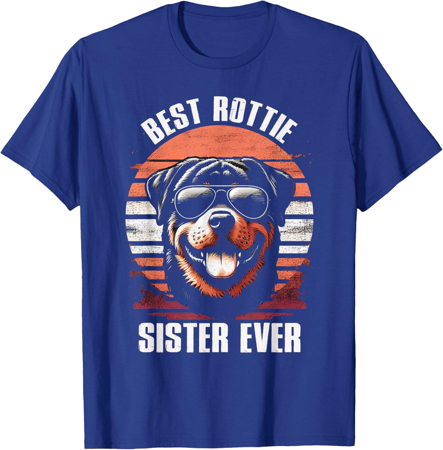 Best Rottie Sister Ever Rottweiler Dog Vintage Women Kids T-Shirt - T-Shirt | Royal