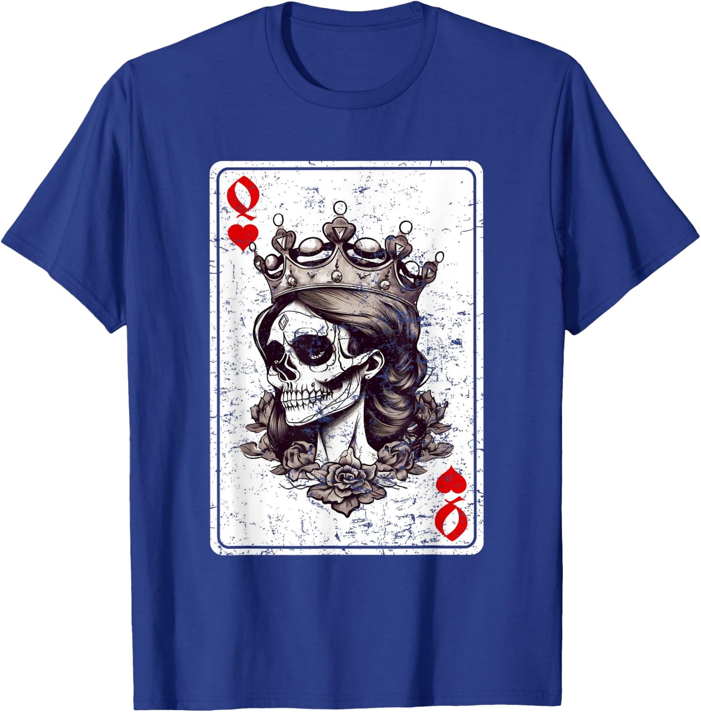 Queen of Hearts Card Game Horror Heart Queen Gothic T-Shirt - T-Shirt | Royal