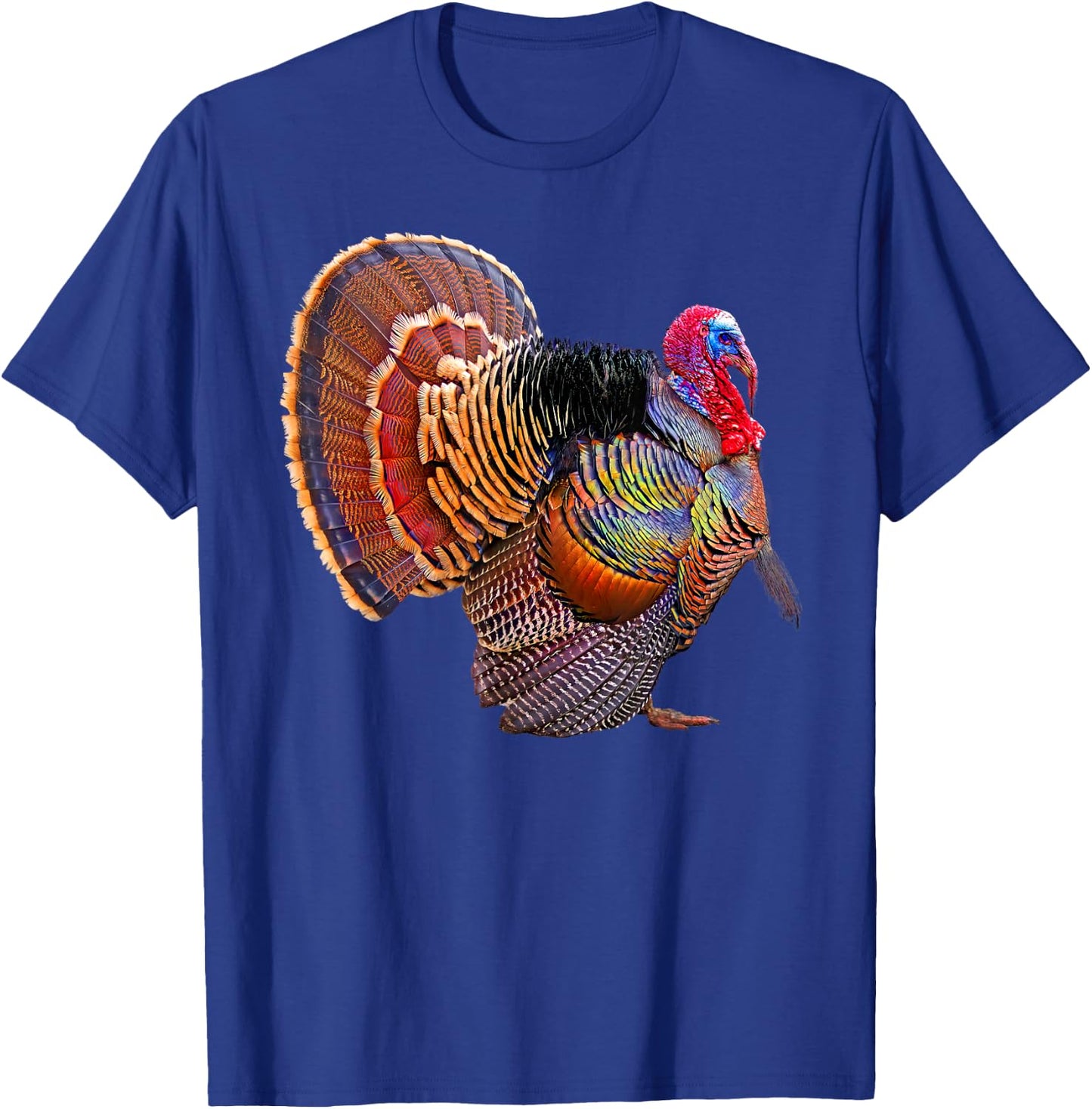 Turkey Wild Bird Wildlife Thanksgiving T-Shirt - T-Shirt | Royal