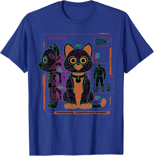 Disney Pixar Lightyear Sox Personal Companion Robot T-Shirt - T-Shirt | Royal