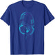 Headphones Music DJ Hip Hop Audio T-Shirt - T-Shirt | Royal