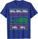 Garbage Truck Riding Reindeers Ugly Christmas Sweater Boys T-Shirt - T-Shirt | Royal