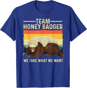 Cute Honey Badger Art Women Ratel Honey Badger Lover T-Shirt - T-Shirt | Royal
