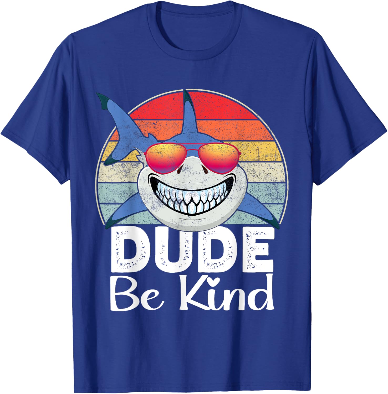 Dude Be Kind Shark Unity Day Orange Anti Bullying 2025 Kids T-Shirt - T-Shirt | Royal