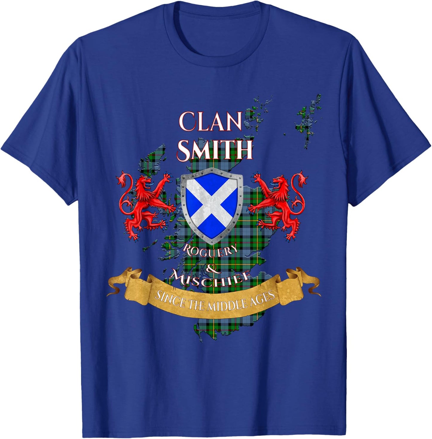 Smith Scottish Family Clan Middle Ages Mischief T-Shirt - T-Shirt | Royal