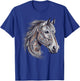 Horse Tribal Abstract Art Native American Geometric Horses T-Shirt - T-Shirt | Royal