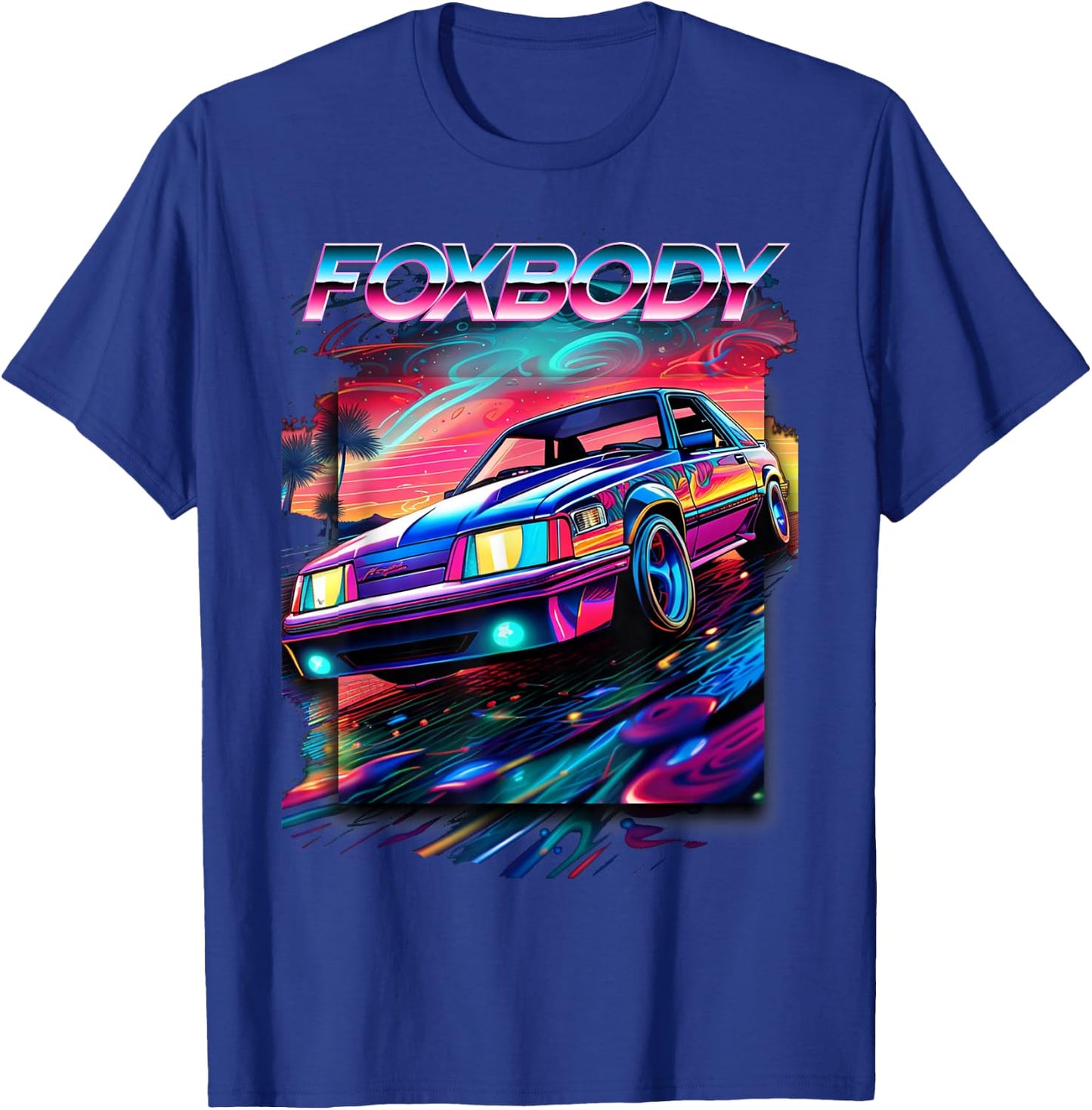 Foxbody, Foxbody Nation, Foxbody stang, Car enthusiast T-Shirt - T-Shirt | Royal