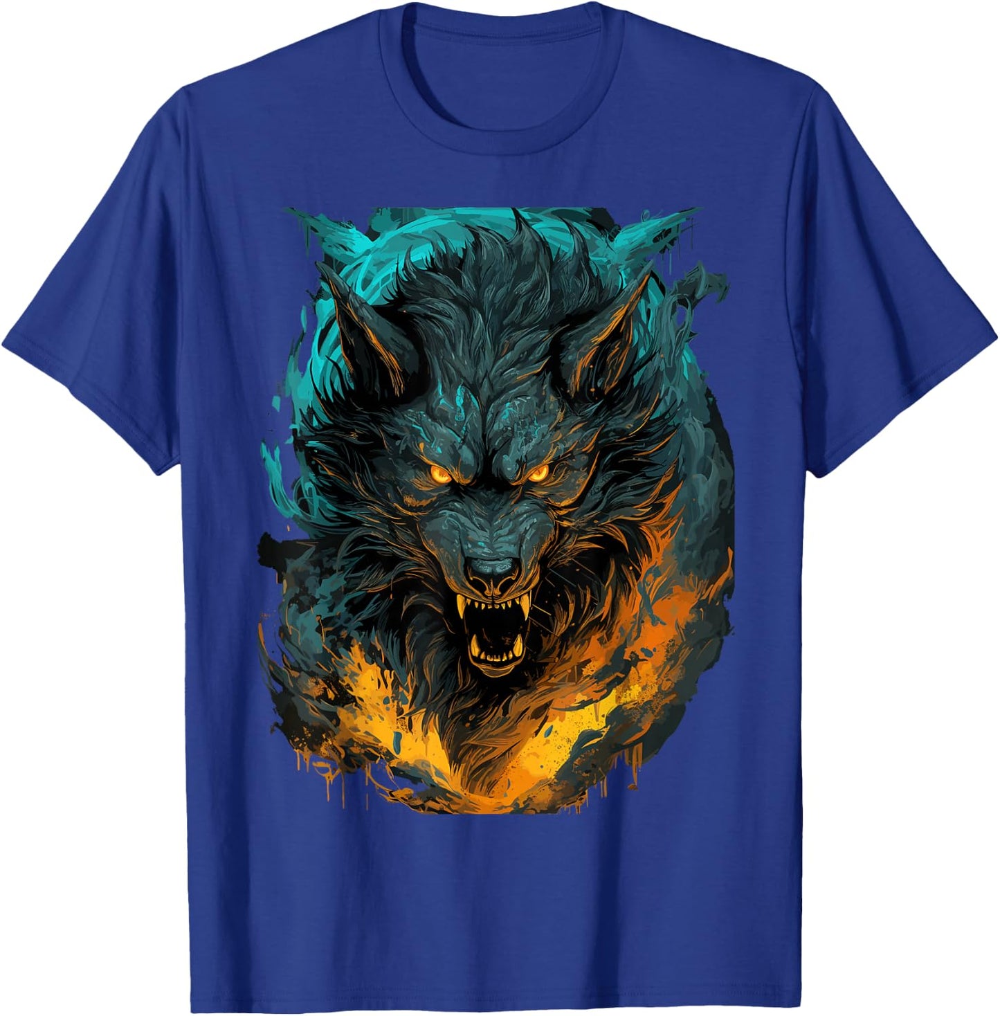 Fenrir Wolf - Norse Mythology - Ragnarok Viking T-Shirt - T-Shirt | Royal