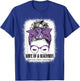 Wife of a Warrior Purple Ribbon Testicular Cancer Awareness T-Shirt - T-Shirt | Royal