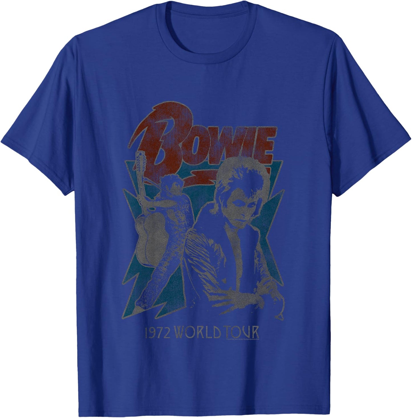 Kids David Bowie Music Rock Tour 72 T-Shirt - T-Shirt | Royal