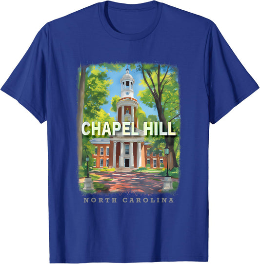 Chapel Hill North Carolina NC Campus Charm SD146 T-Shirt - T-Shirt | Royal
