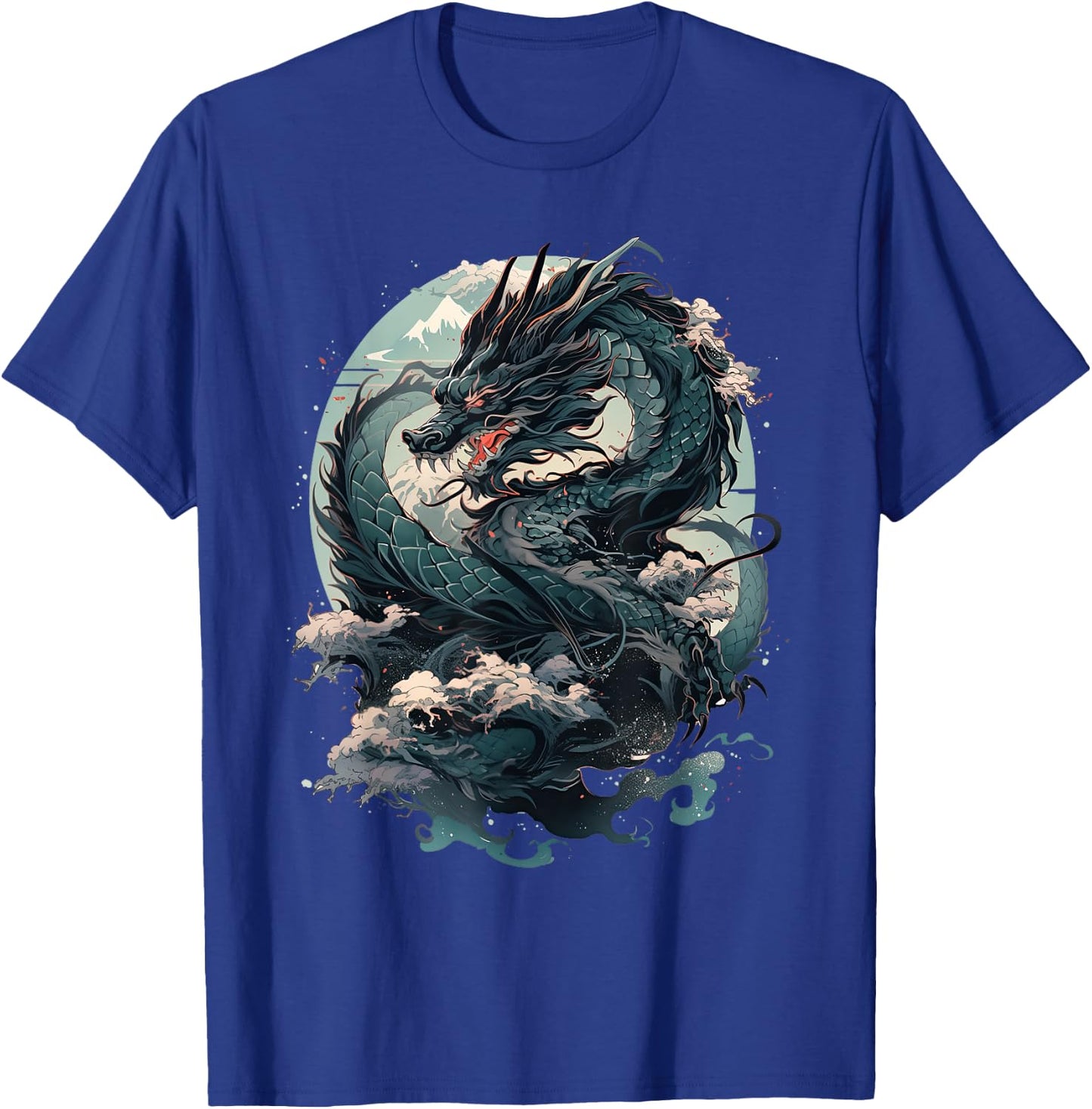 Japanese Aesthetic Dragon japanese art Japan Tattoo T-Shirt - T-Shirt | Royal