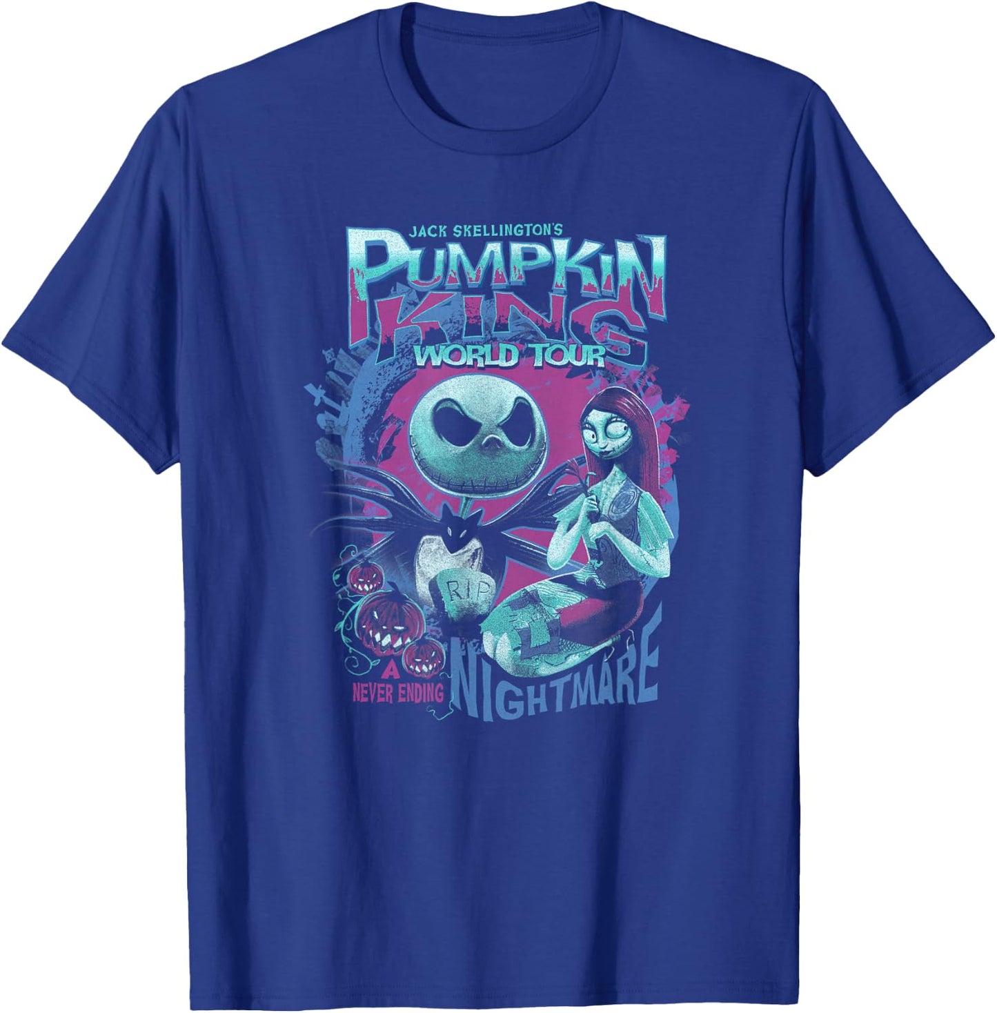 Disney The Nightmare Before Christmas Jack and Sally Tour T-Shirt - T-Shirt | Royal