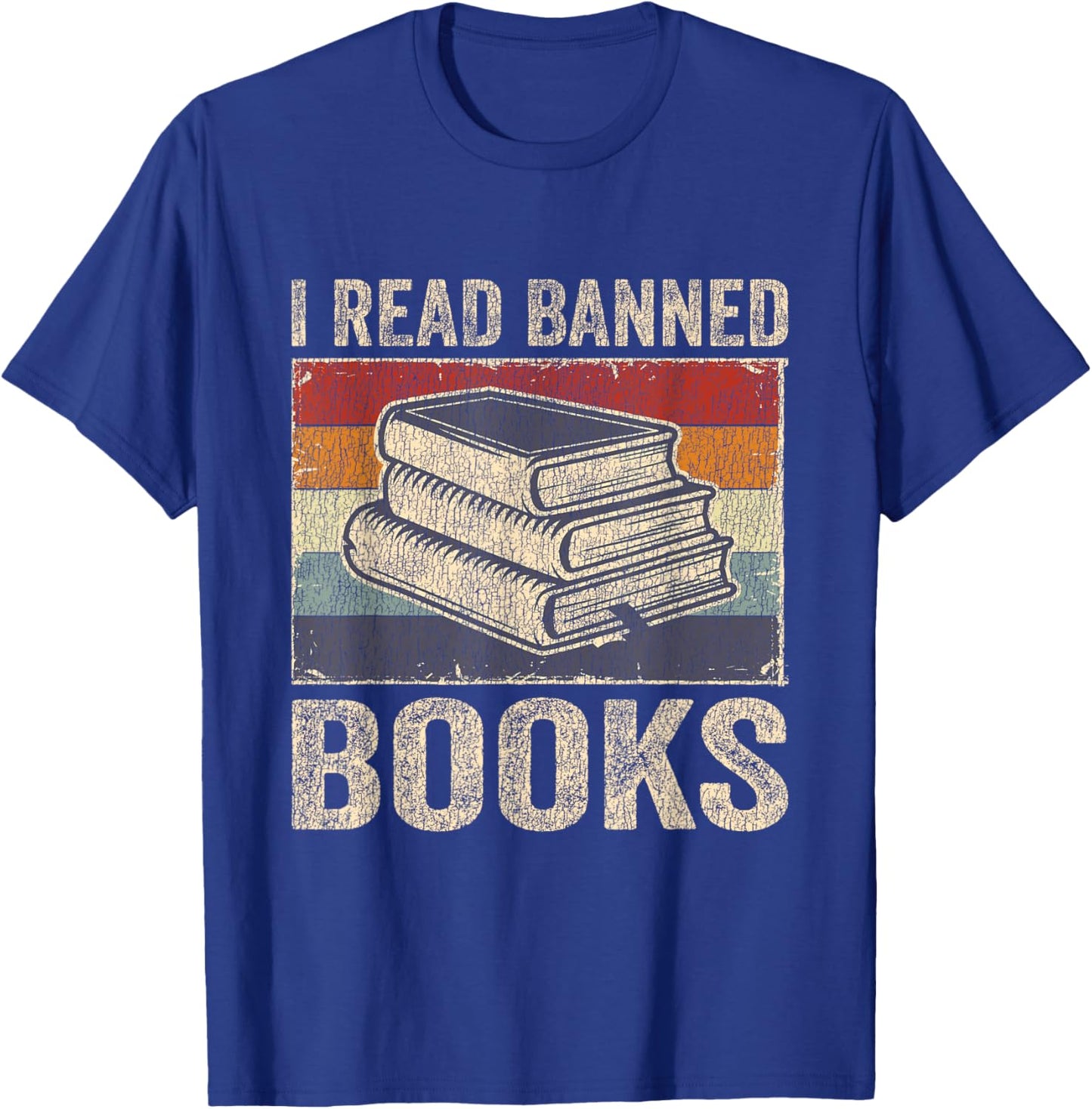 I Read Banned Books Week Librarian Freedom Reader Nerd Men T-Shirt - T-Shirt | Royal