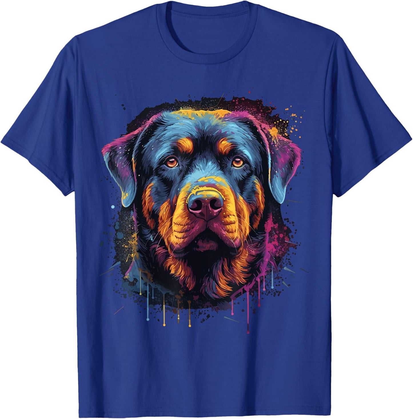 Cute Rottweiler Dog Lover Colorful Men Women Boys Girls T-Shirt - T-Shirt | Royal