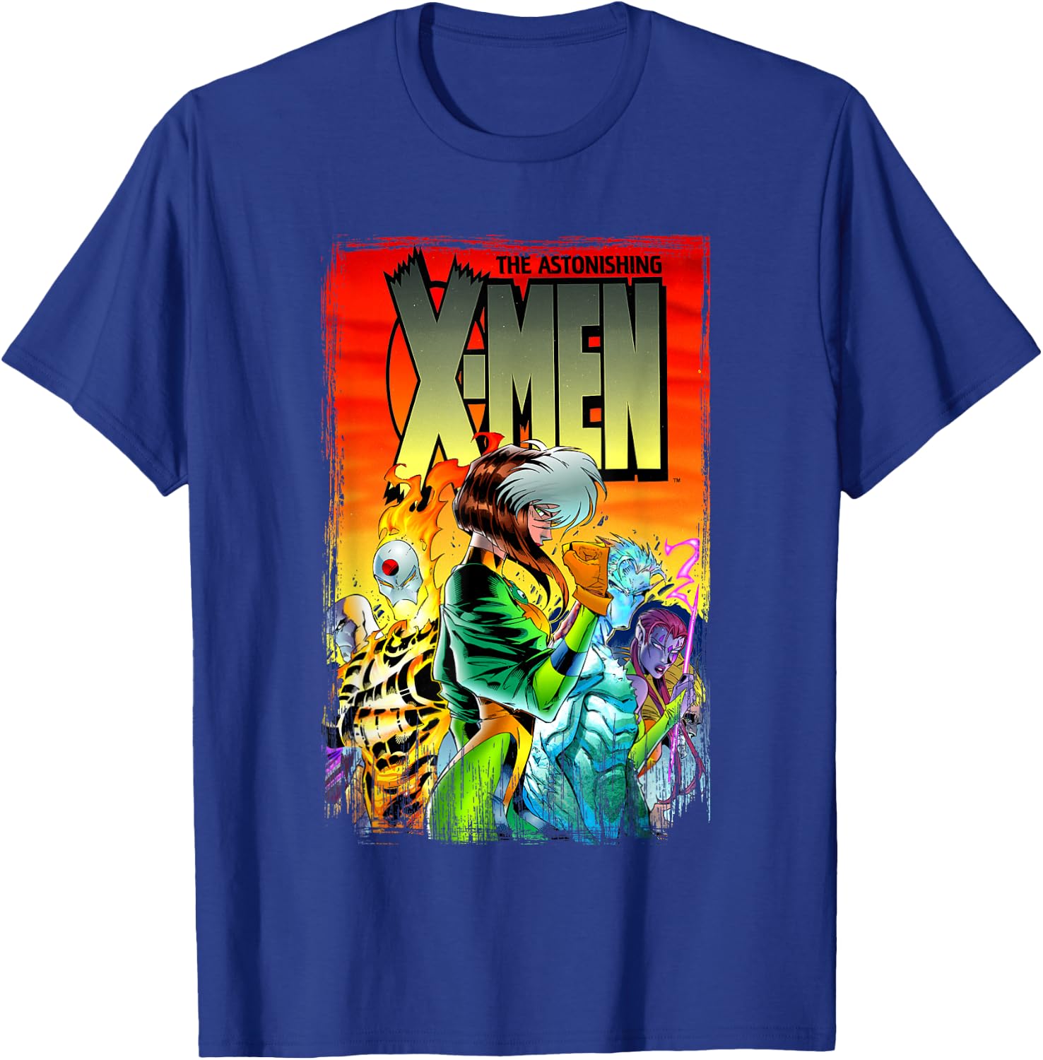Marvel X-Men The Astonishing X-Men Comic Book Cover T-Shirt - T-Shirt | Royal