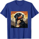 Vintage Bernese Mountain Dog Distressed Mountain Sunset T-Shirt - T-Shirt | Royal