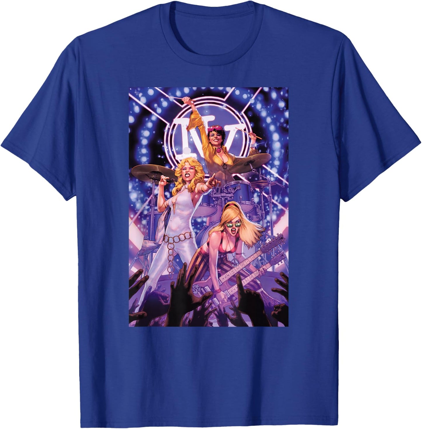 Marvel X-Men Dazzler Boom Boom Jubilee Band X Terminators T-Shirt - T-Shirt | Royal