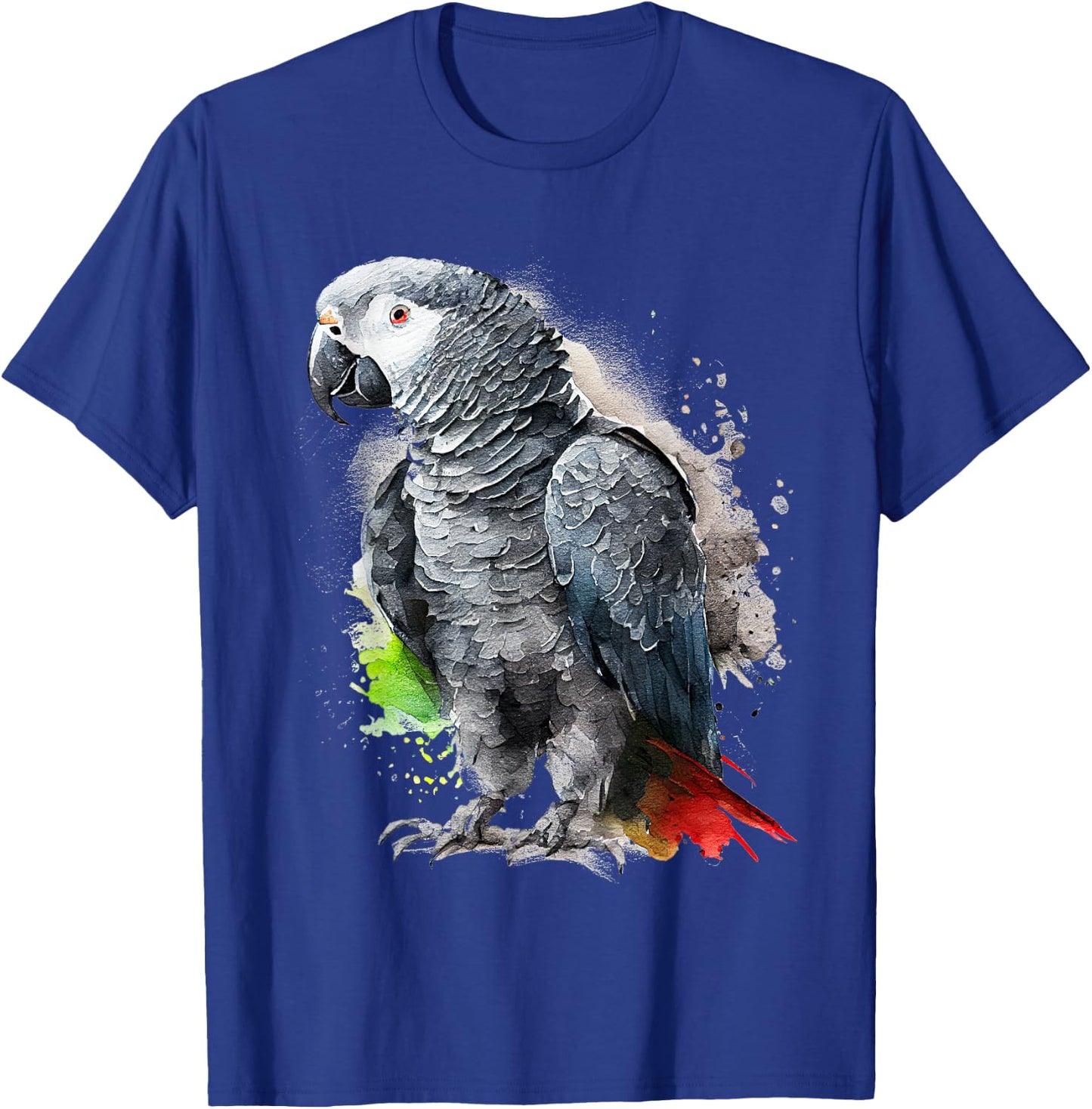 Beautiful African Grey Parrot T-Shirt - T-Shirt | Royal
