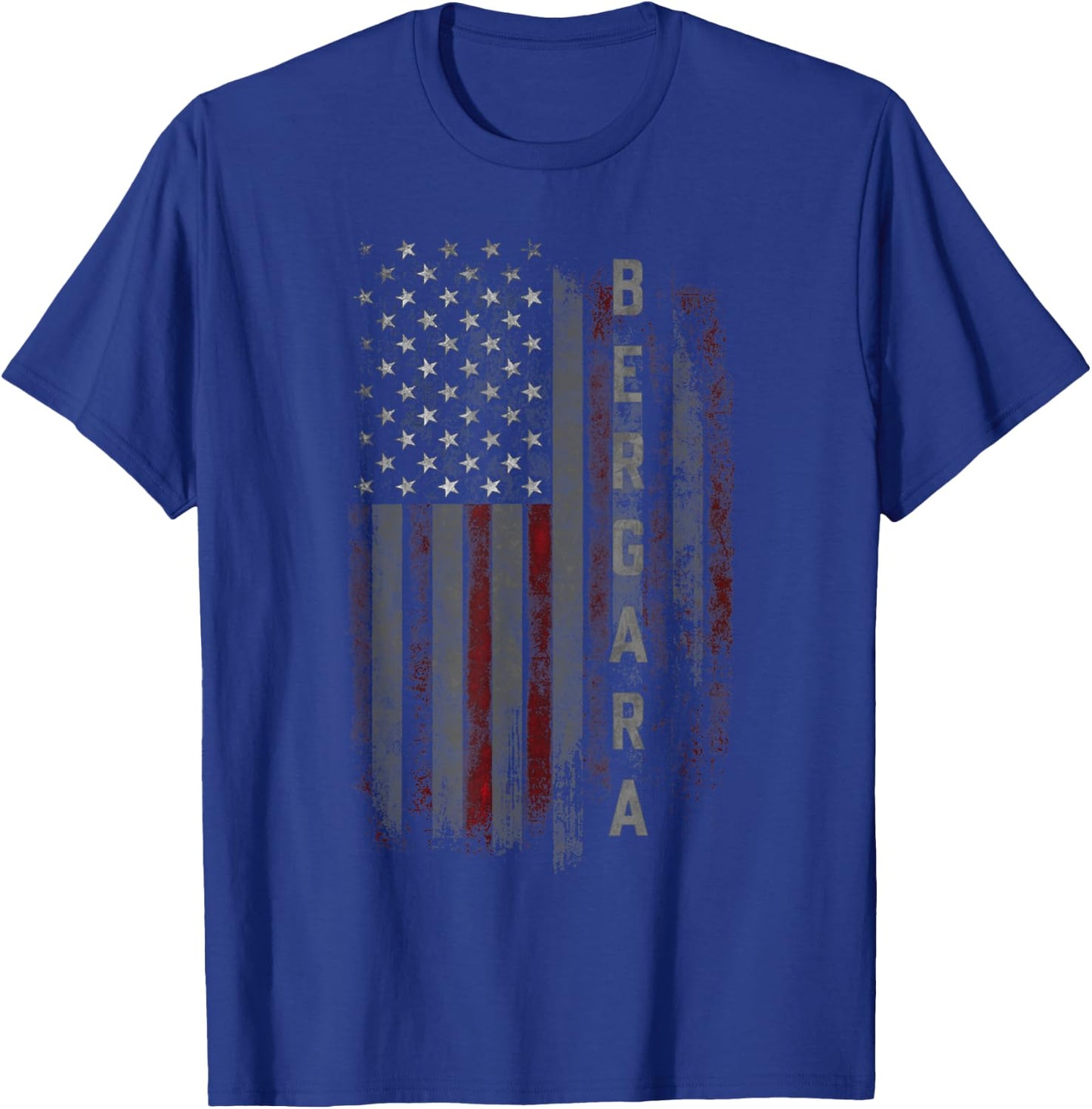 Bergara Family American Flag T-Shirt - T-Shirt | Royal