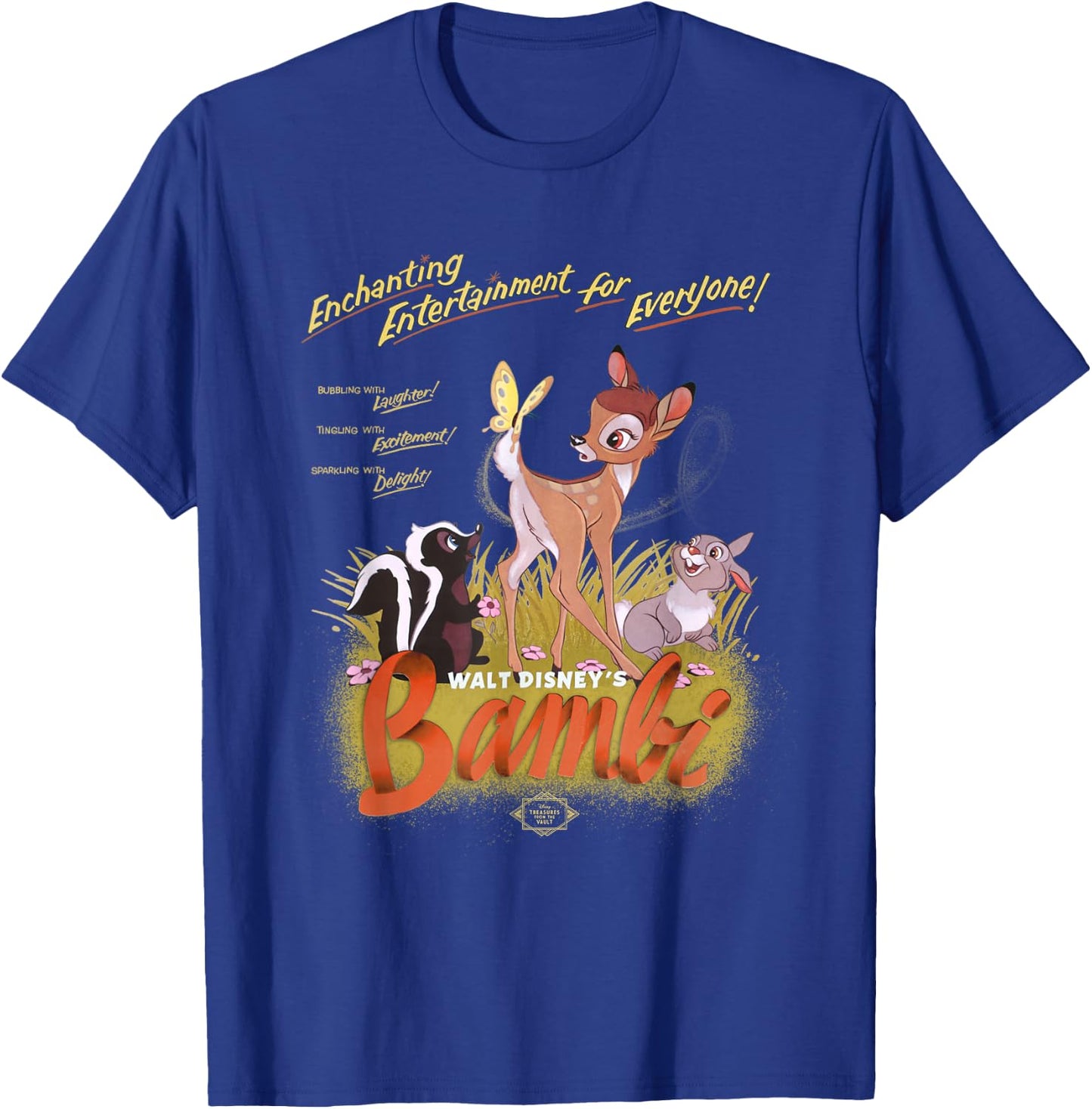 Disney Bambi Vintage Movie Art Classic T-Shirt - T-Shirt | Royal