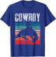 Love Design Cowboys Lover Cowboy - & -Youth Boys Black Polyester 65% Cotton 35% Short Sleeve Regular Fit - Cowboy - Small - Christmas, Birthday T-Shirt - T-Shirt | Royal
