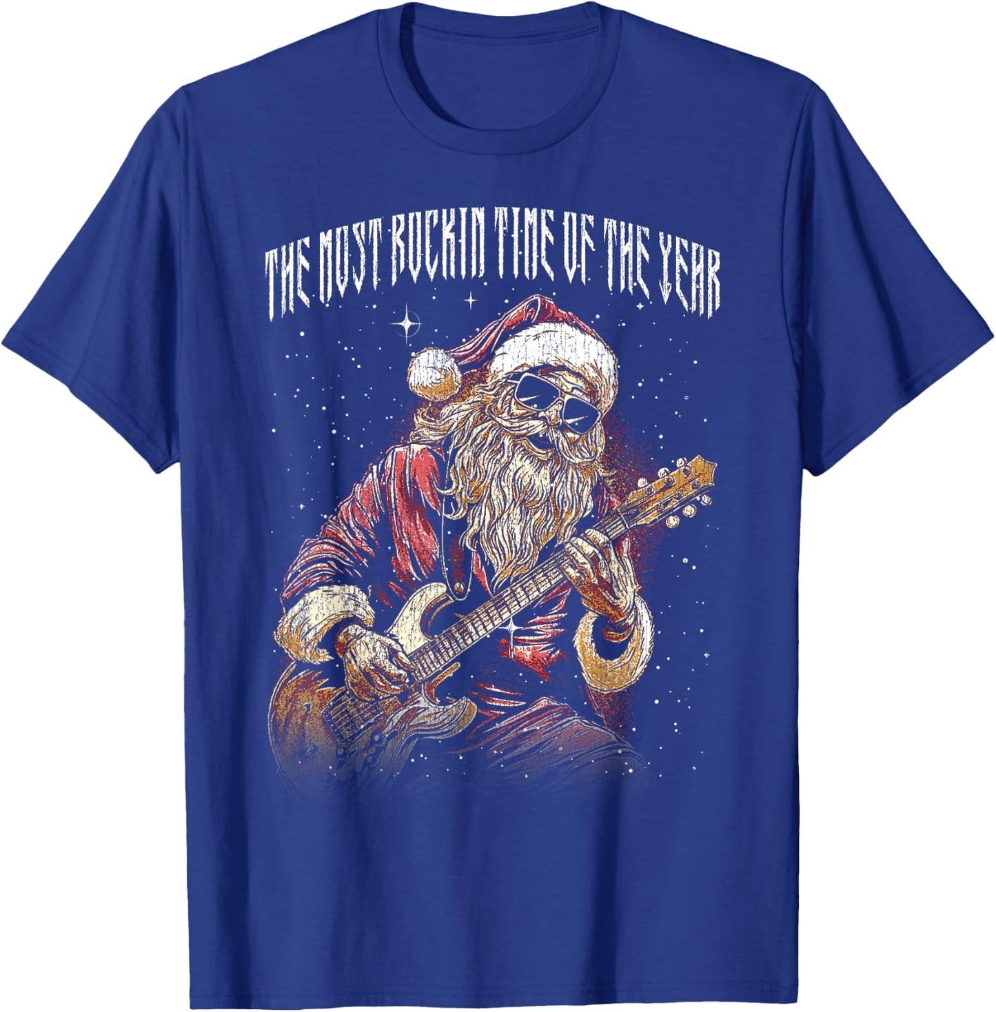 The most rockin time of the year cool Christmas Rock N Roll T-Shirt - T-Shirt | Royal