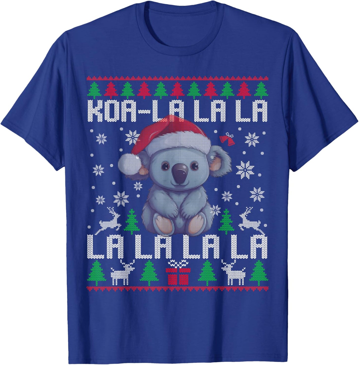 Koa-la la la Cute Koala Ugly Christmas Australian Men Kids T-Shirt - T-Shirt | Royal