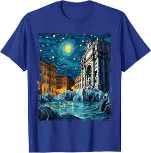 Cool Vintage Rome Italy Souvenir Rome Italy Trevi Fountain T-Shirt - T-Shirt | Royal