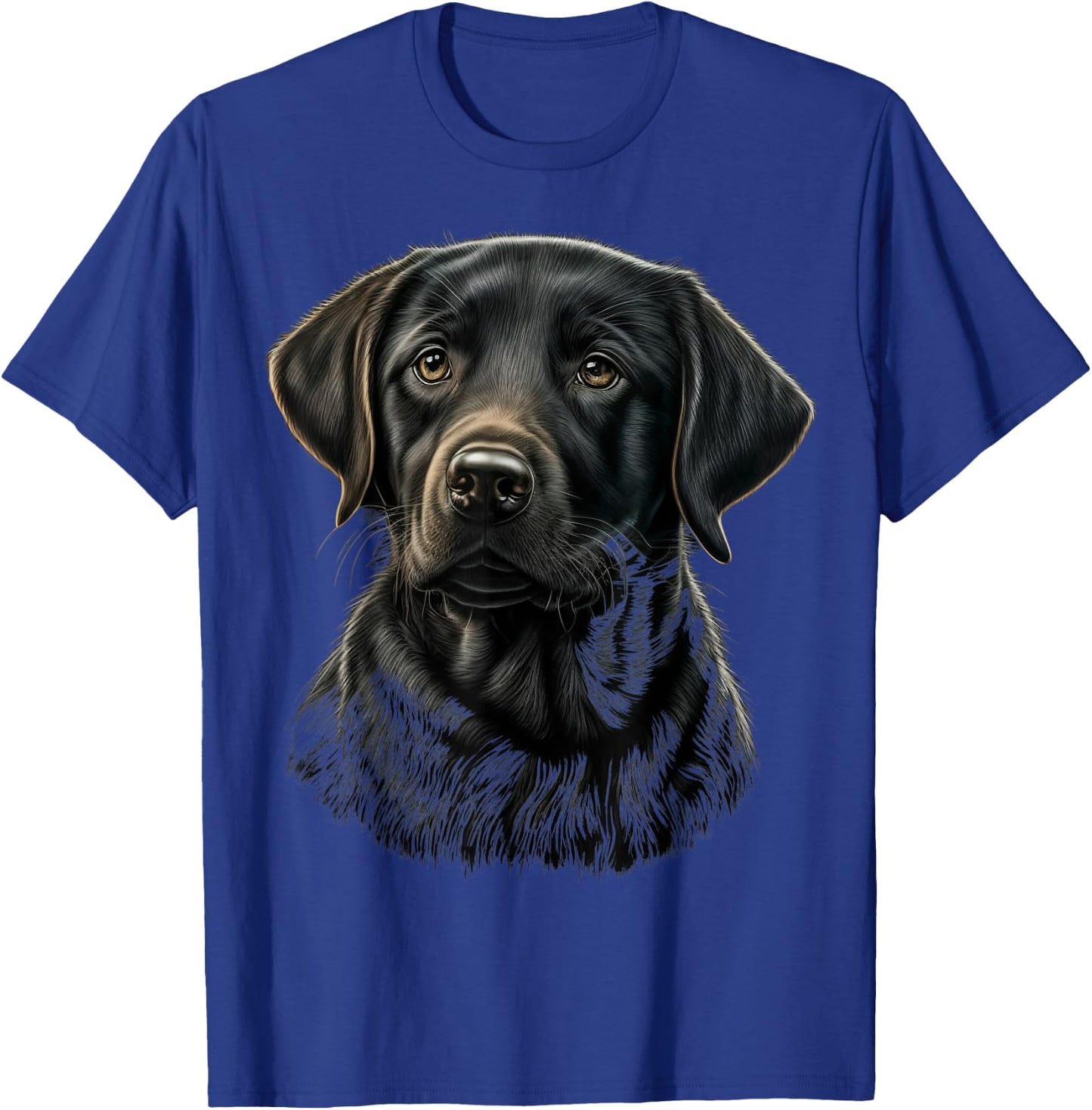 Cute black Labrador Dog on black Labrador Retriever Lover T-Shirt - T-Shirt | Royal