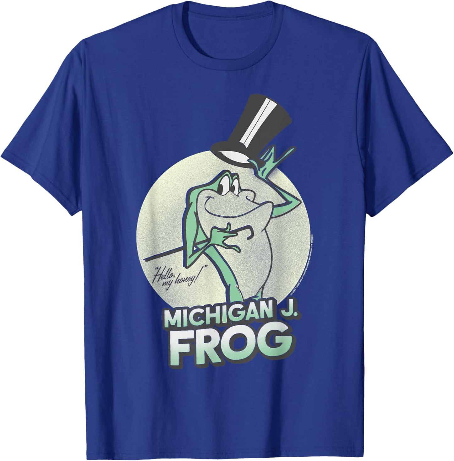 Looney Tunes Michigan J. Frog Classic Cartoon Iconic Logo T-Shirt - T-Shirt | Royal
