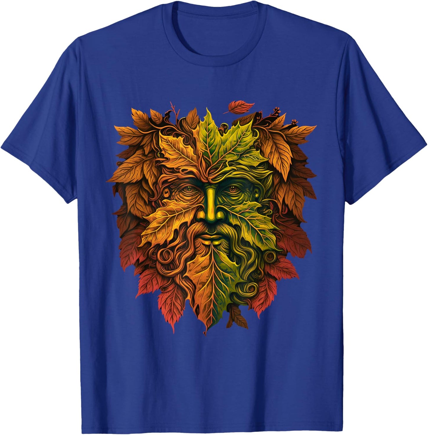 Traditional Pagan Celtic Greenman T-Shirt - T-Shirt | Royal