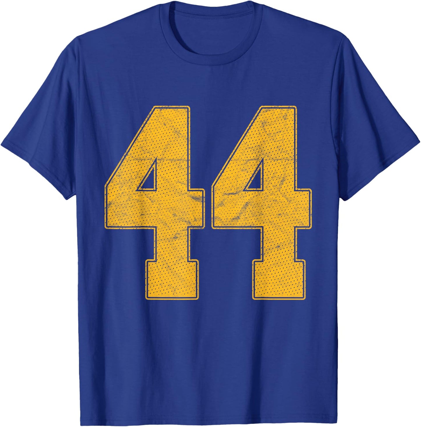 Number 44 Numbered Uniform Sports Team Jersey 44th Birthday T-Shirt - T-Shirt | Royal