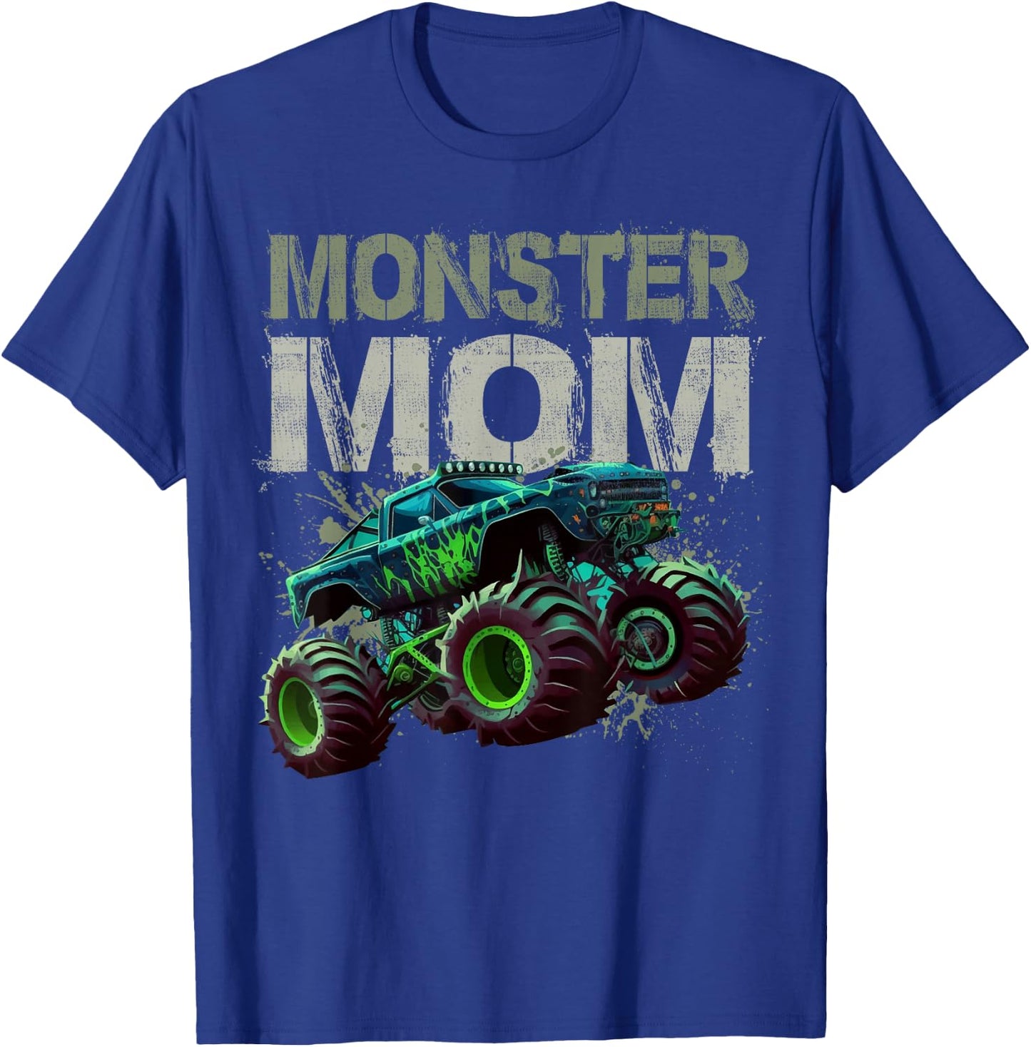 Monster Truck Mom Family Matching Monster Truck Lovers T-Shirt - T-Shirt | Royal