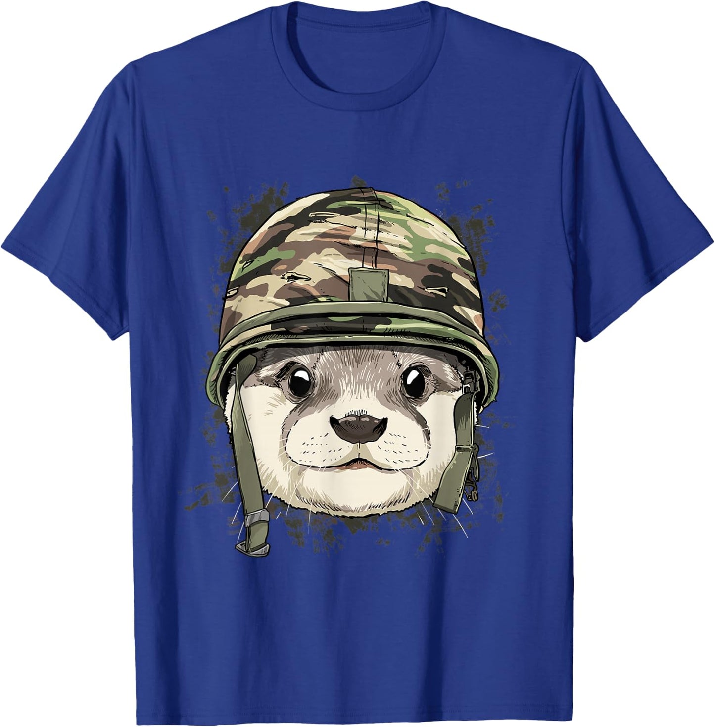 Otter Soldier Veteran Army Otter Aquatic Animal Lover T-Shirt - T-Shirt | Royal