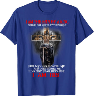 I Am The Son Of A King, Lion of Judah, Christian Religious T-Shirt - T-Shirt | Royal