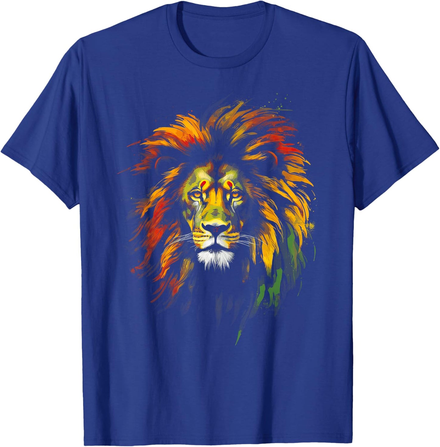 Jamaica Lion Dread locks T-Shirt - T-Shirt | Royal