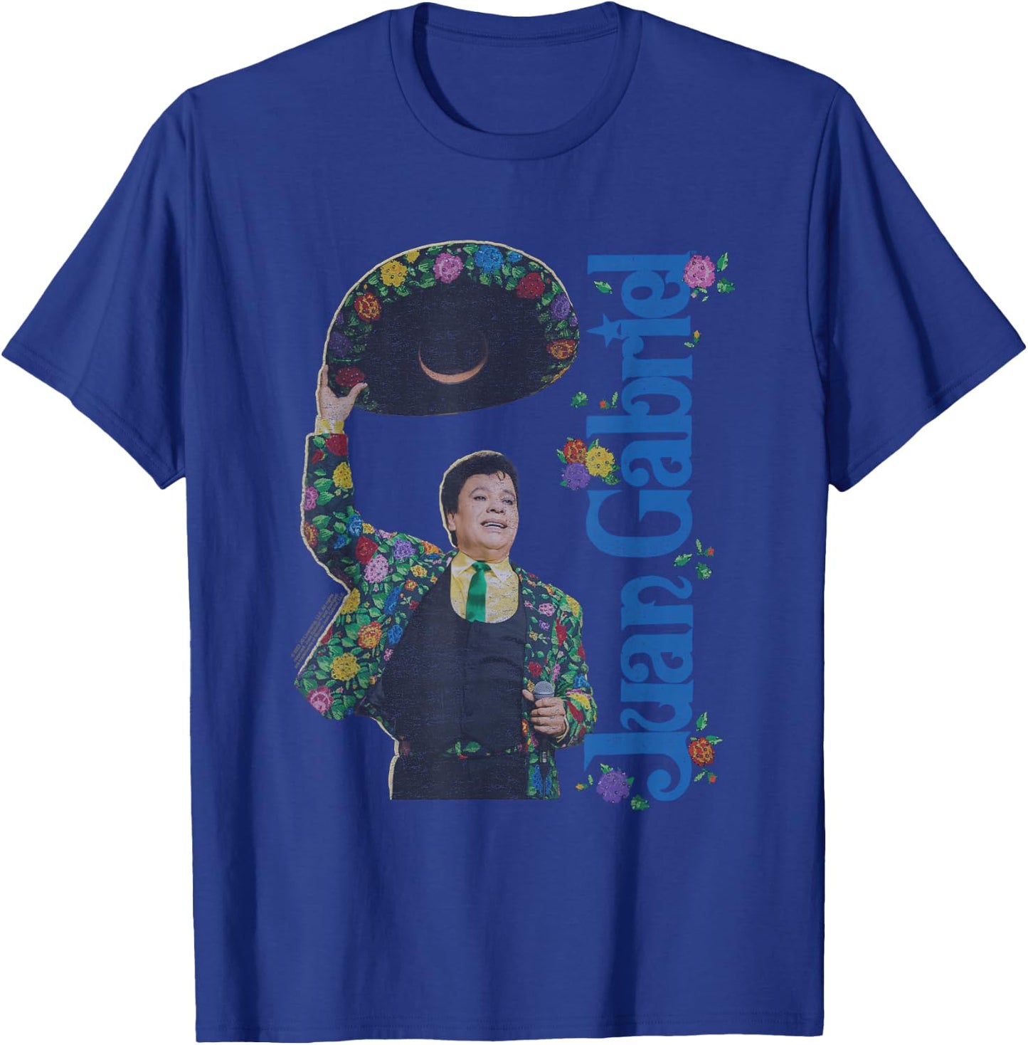 Popfunk Juan Gabriel Hats Off Mexican Themed T-Shirt - T-Shirt | Royal