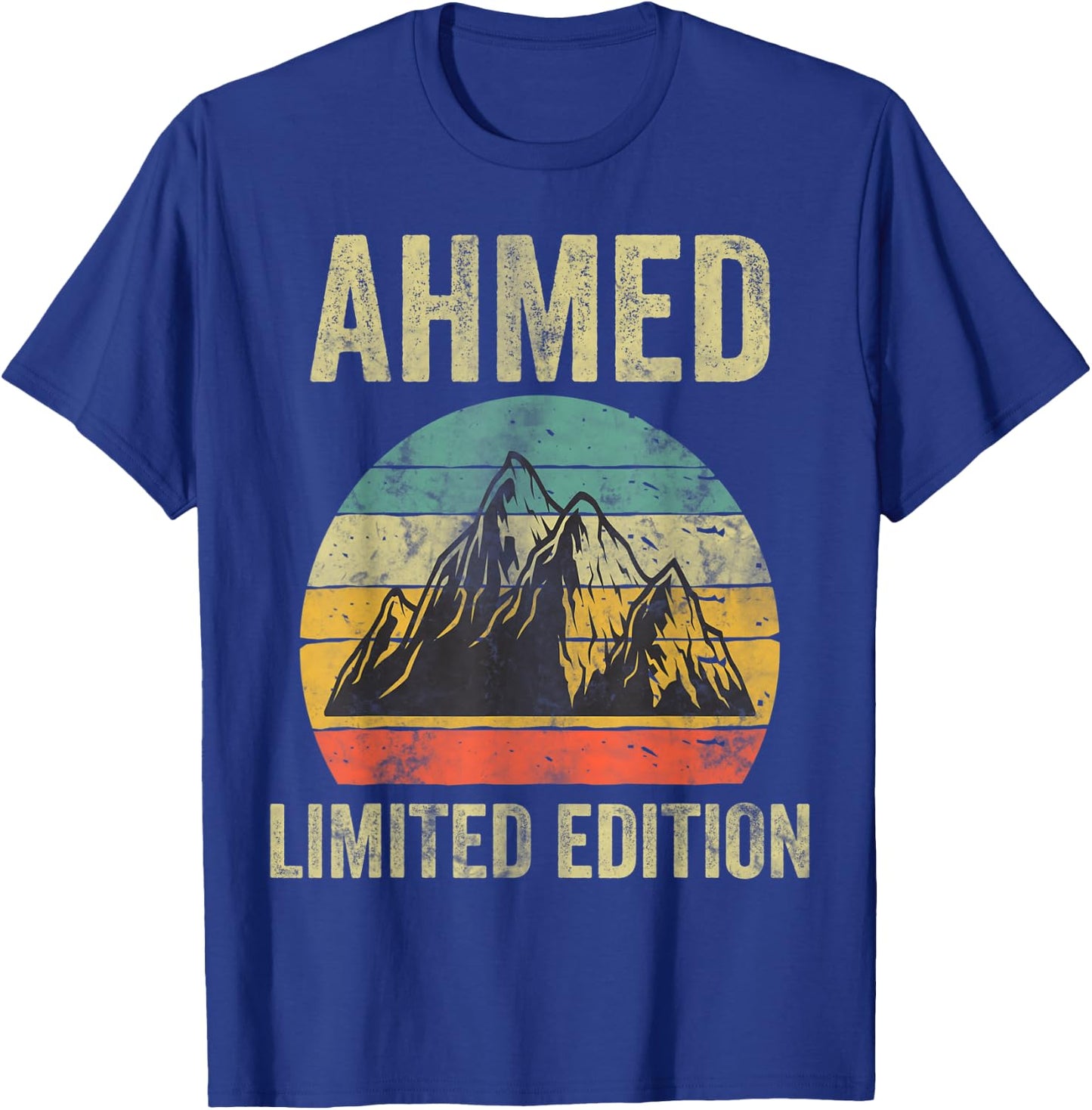 Personalized Name Shirt Ahmed Vintage Limited Edition T-Shirt - T-Shirt | Royal