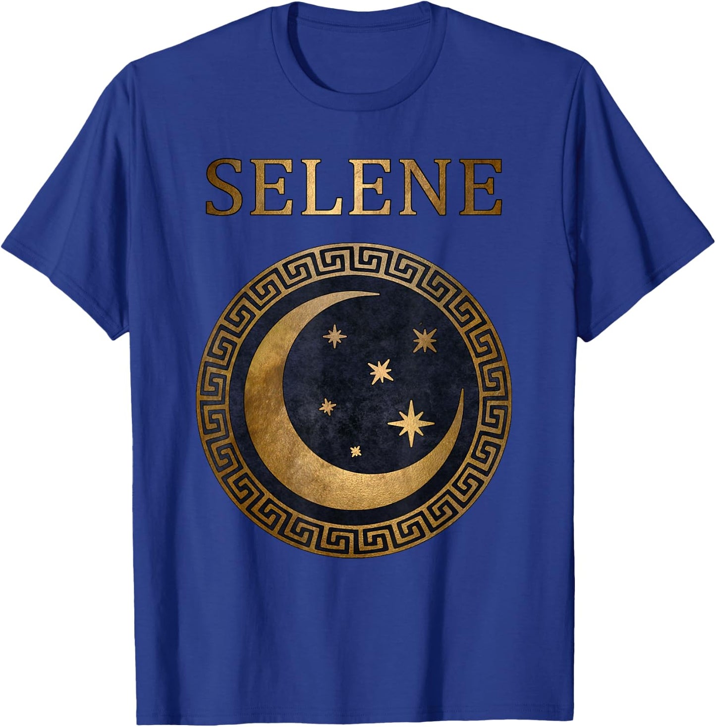 Selene Greek Goddess of Moon Symbol T-Shirt - T-Shirt | Royal