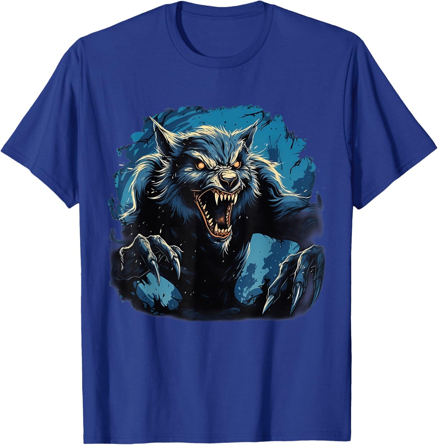 Retro Style Werewolf T-Shirt - T-Shirt | Royal