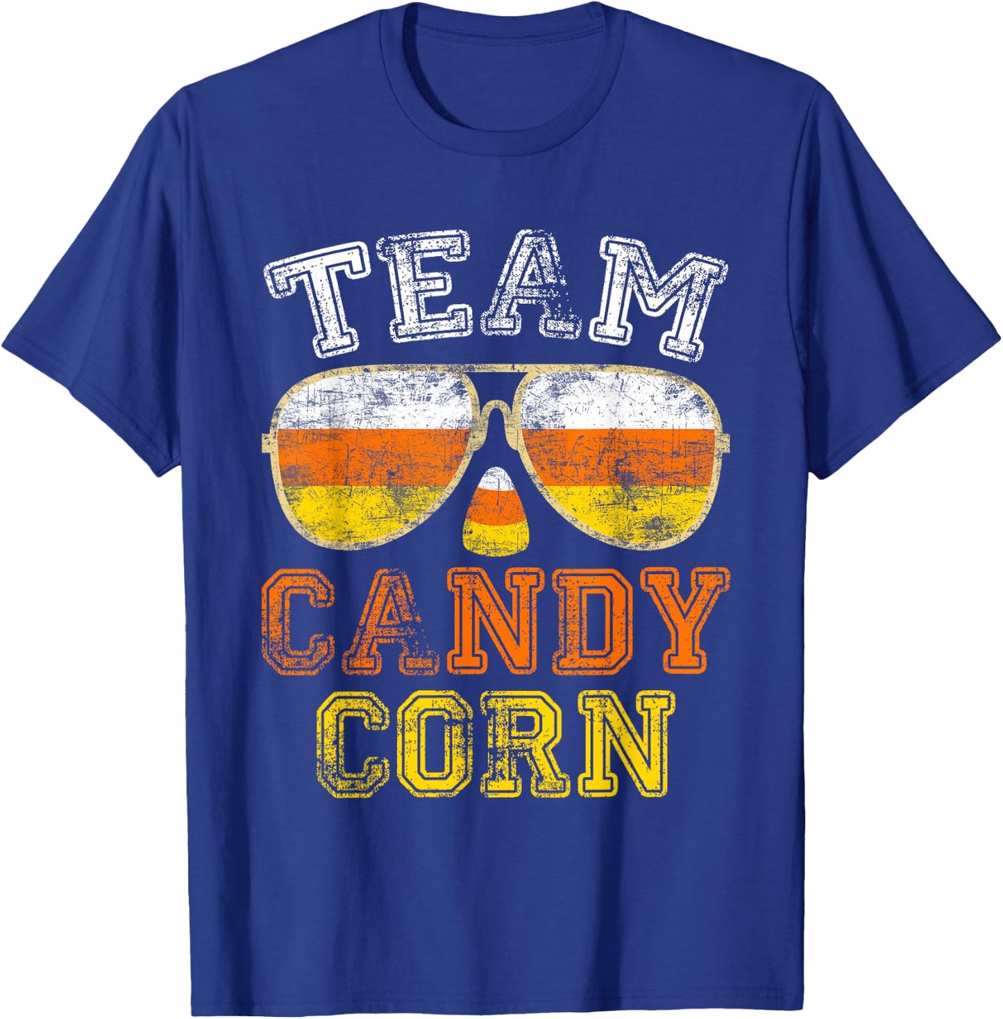Team Candy Corn Funny Halloween T-Shirt - T-Shirt | Royal