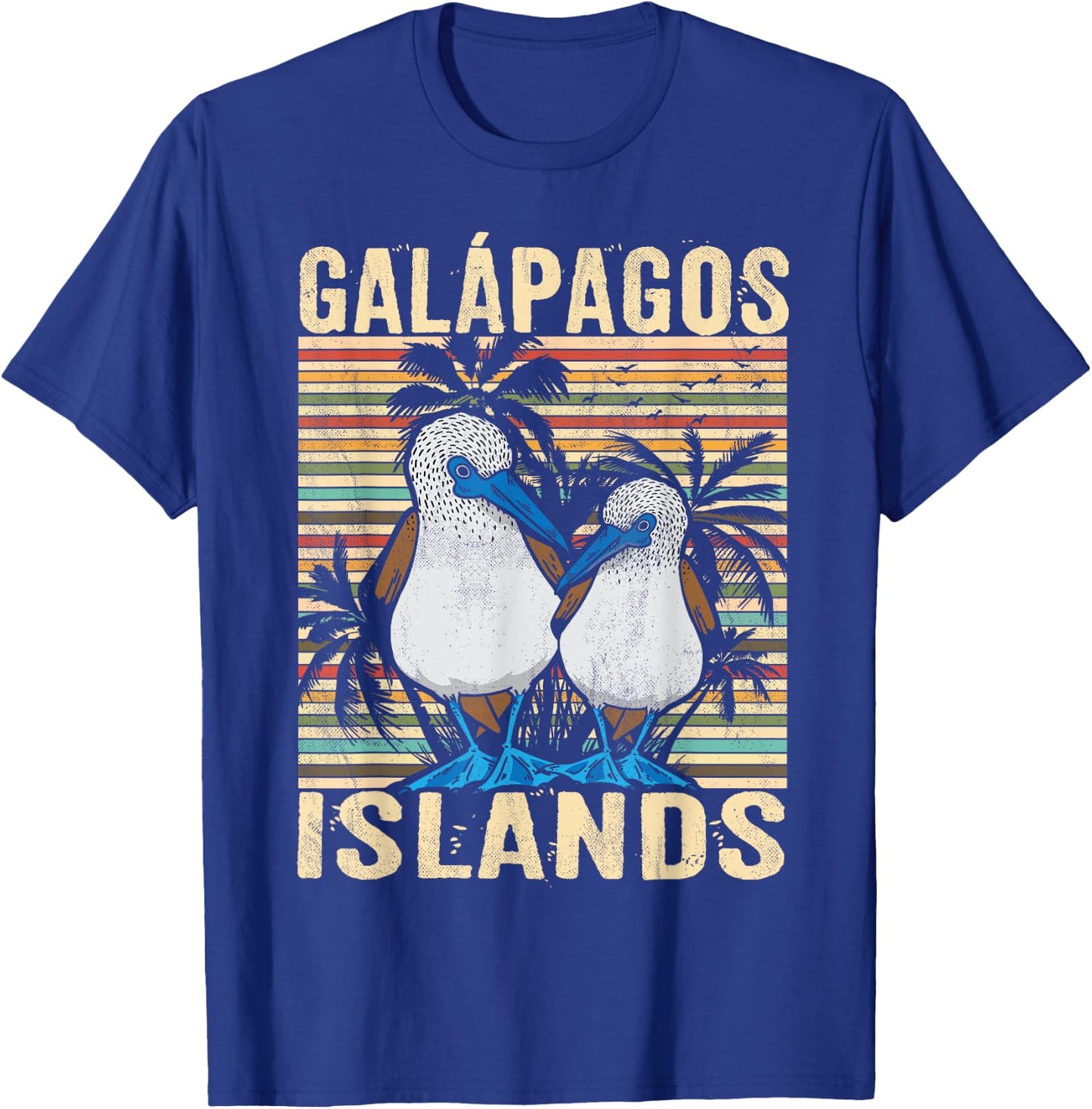 Galapagos Island Ecuador Blue Footed Booby Seabird T-Shirt - T-Shirt | Royal