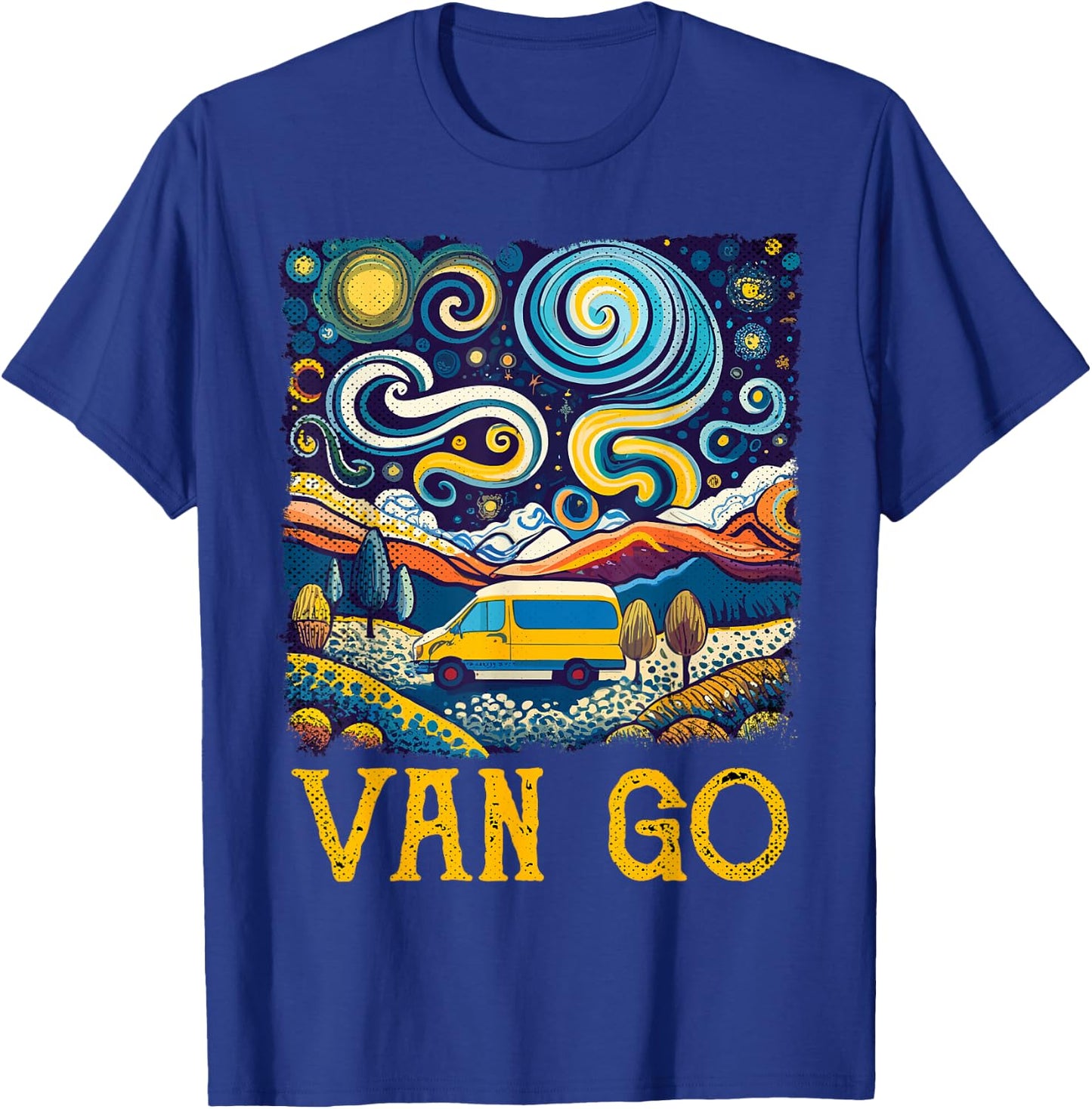 Retro Vintage Vanlife Accessories Funny Van Life T-Shirt - T-Shirt | Royal