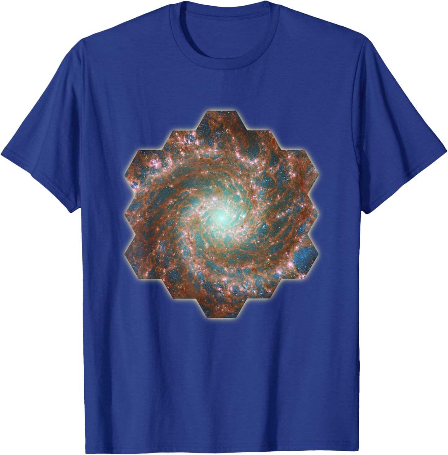 Webb Space Telescope New Images Phantom Galaxy M74 JWST T-Shirt - T-Shirt | Royal