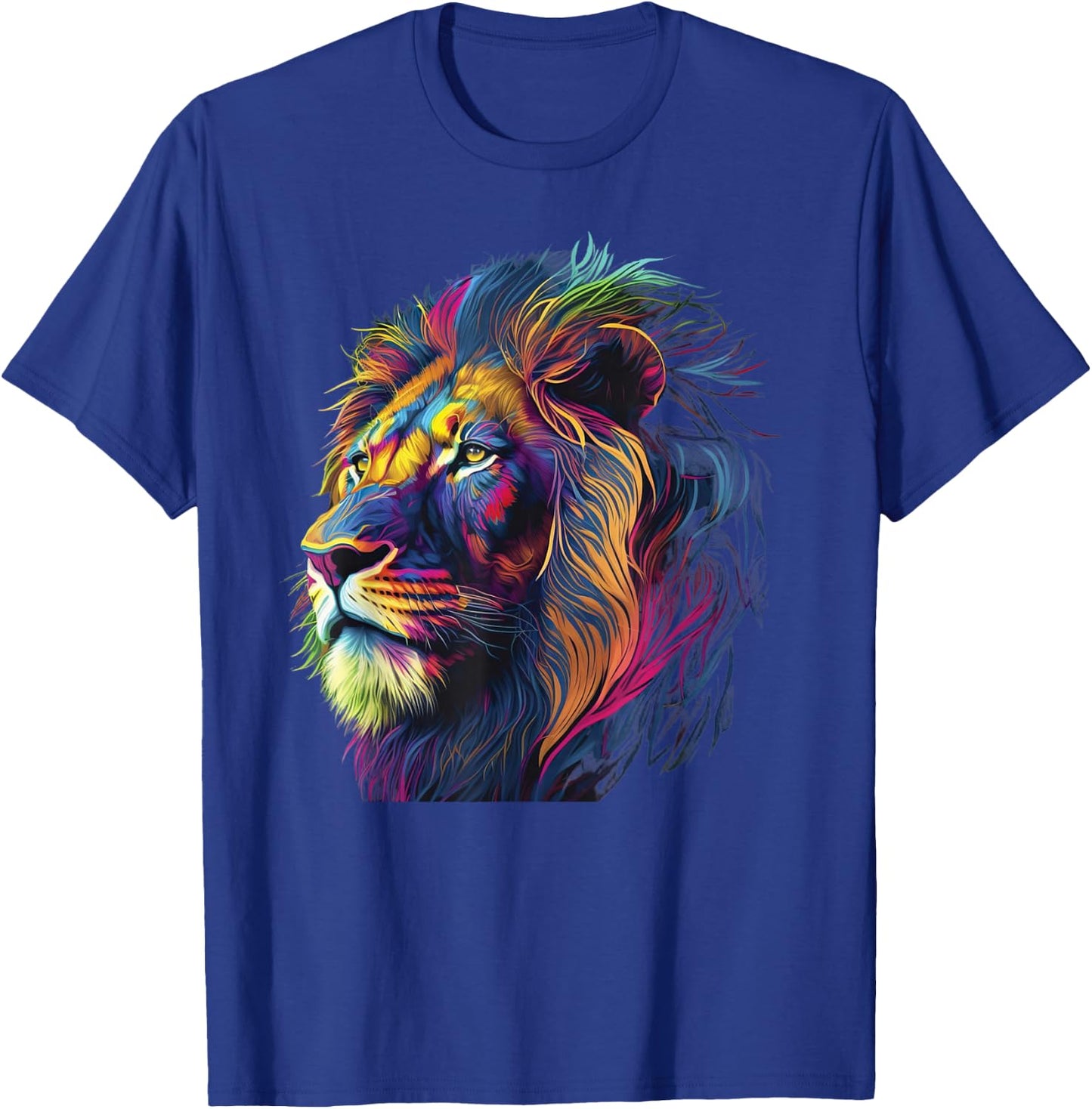 colorful lion head pop art for lover lions King of Animals T-Shirt - T-Shirt | Royal