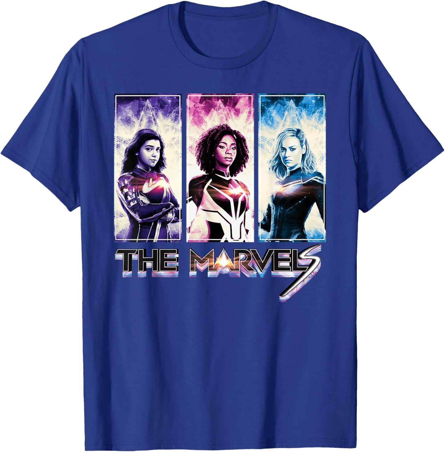 Marvel Studios The Marvels Ms. Marvel Photon Captain Marvel T-Shirt - T-Shirt | Royal
