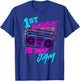1st Grade Is My Jam Vintage 80s 80's Teacher Student Retro T-Shirt - T-Shirt | Royal