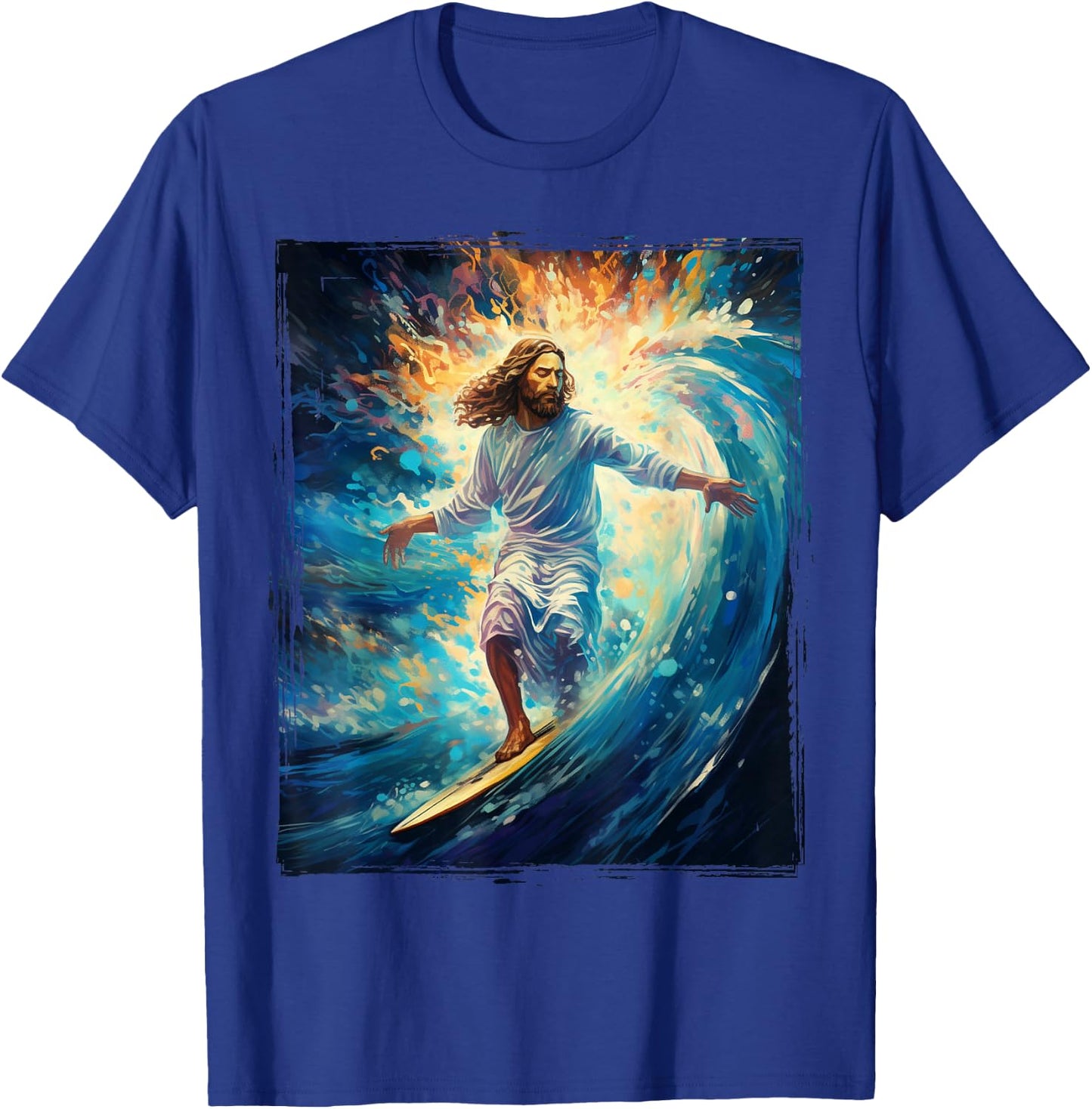 Jesus walking on water Evangelical Christian T-Shirt - T-Shirt | Royal