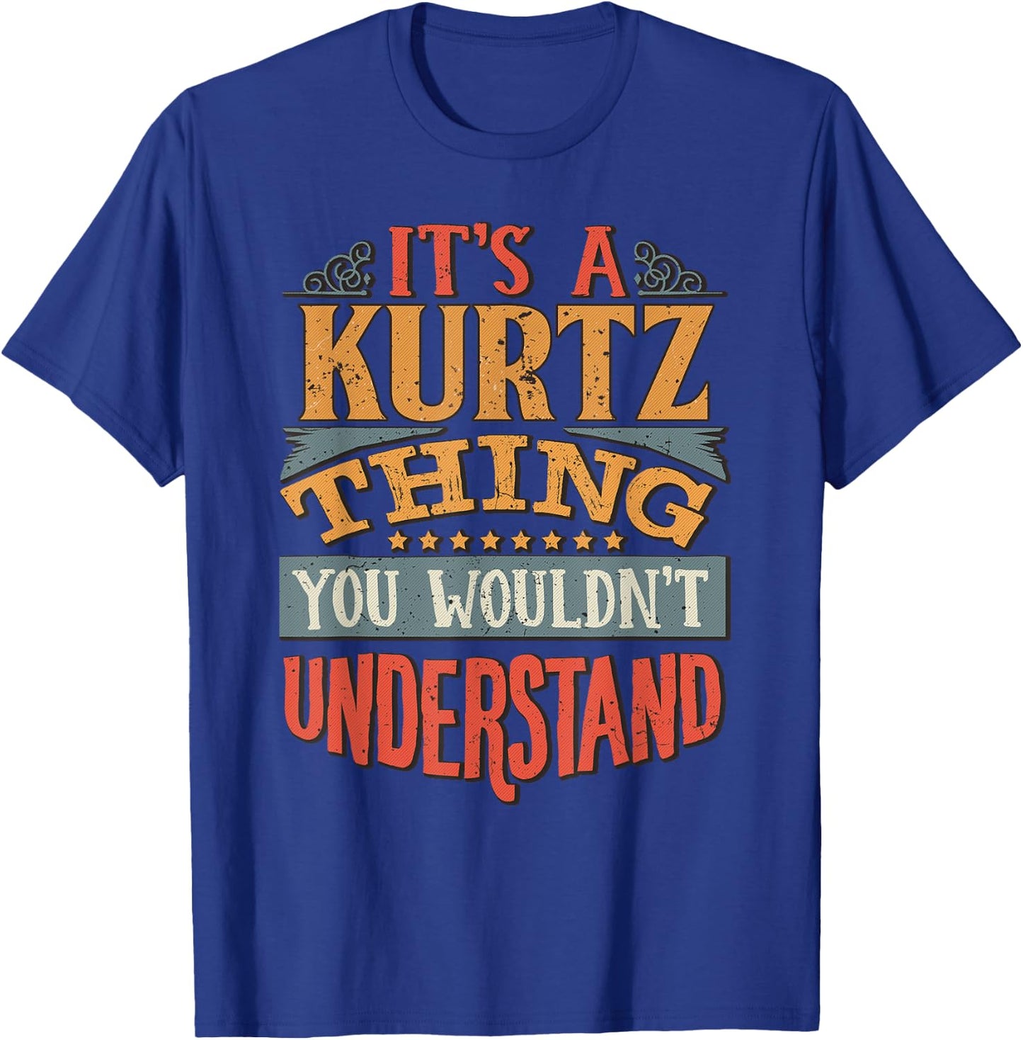 Kurtz Name T-Shirt - T-Shirt | Royal